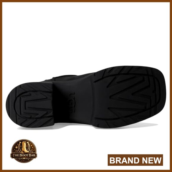 Water-resistant leather Chelsea boots with 2-inch platform and 3-inch heel - Picture 4 of 7